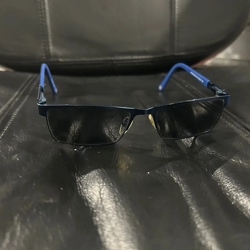 Transformer Stylish Blue Rectangular Eyeglasses. Frame Only.